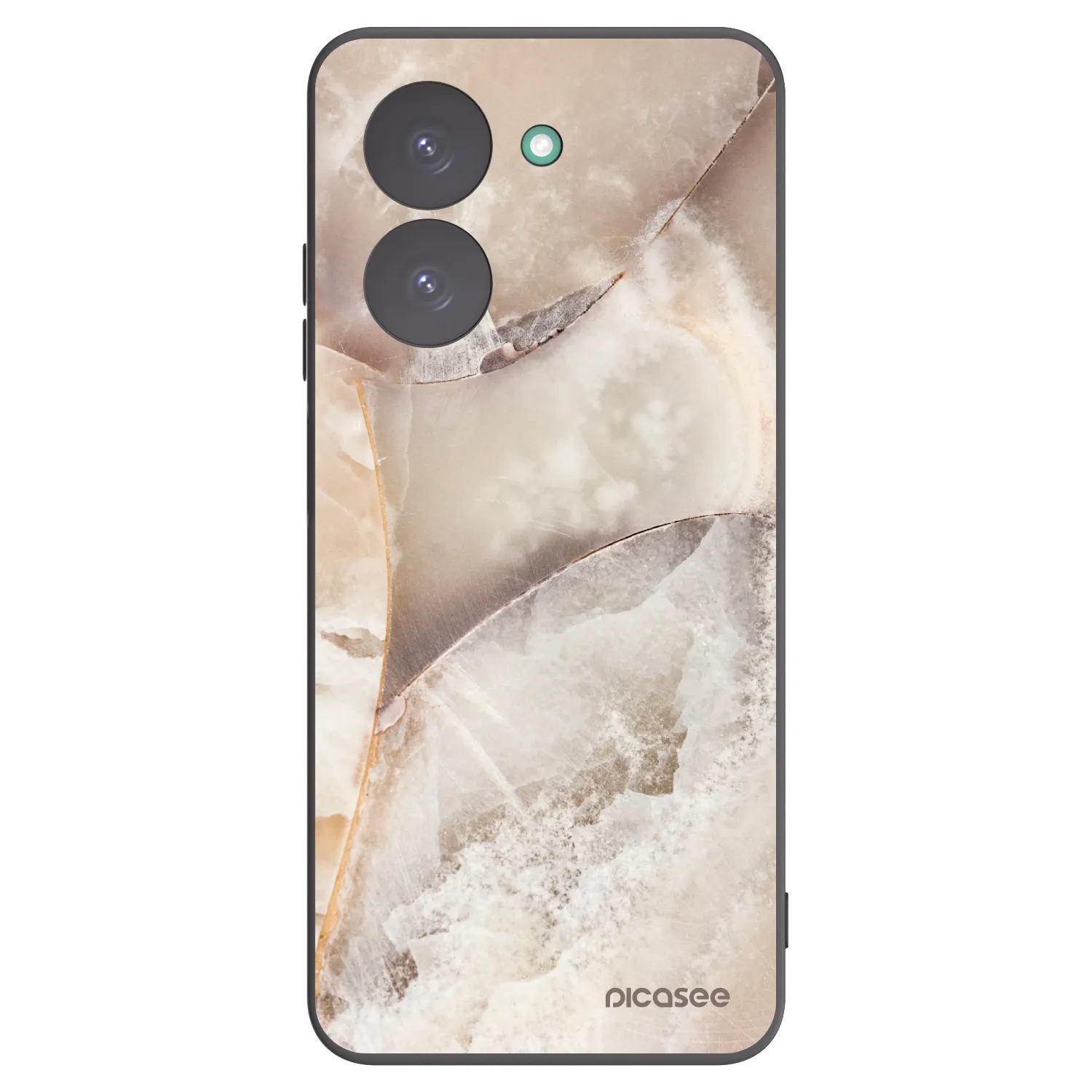 Picasee fekete szilikon tok az alábbi mobiltelefonokra Xiaomi Redmi A5 - Cream marble
