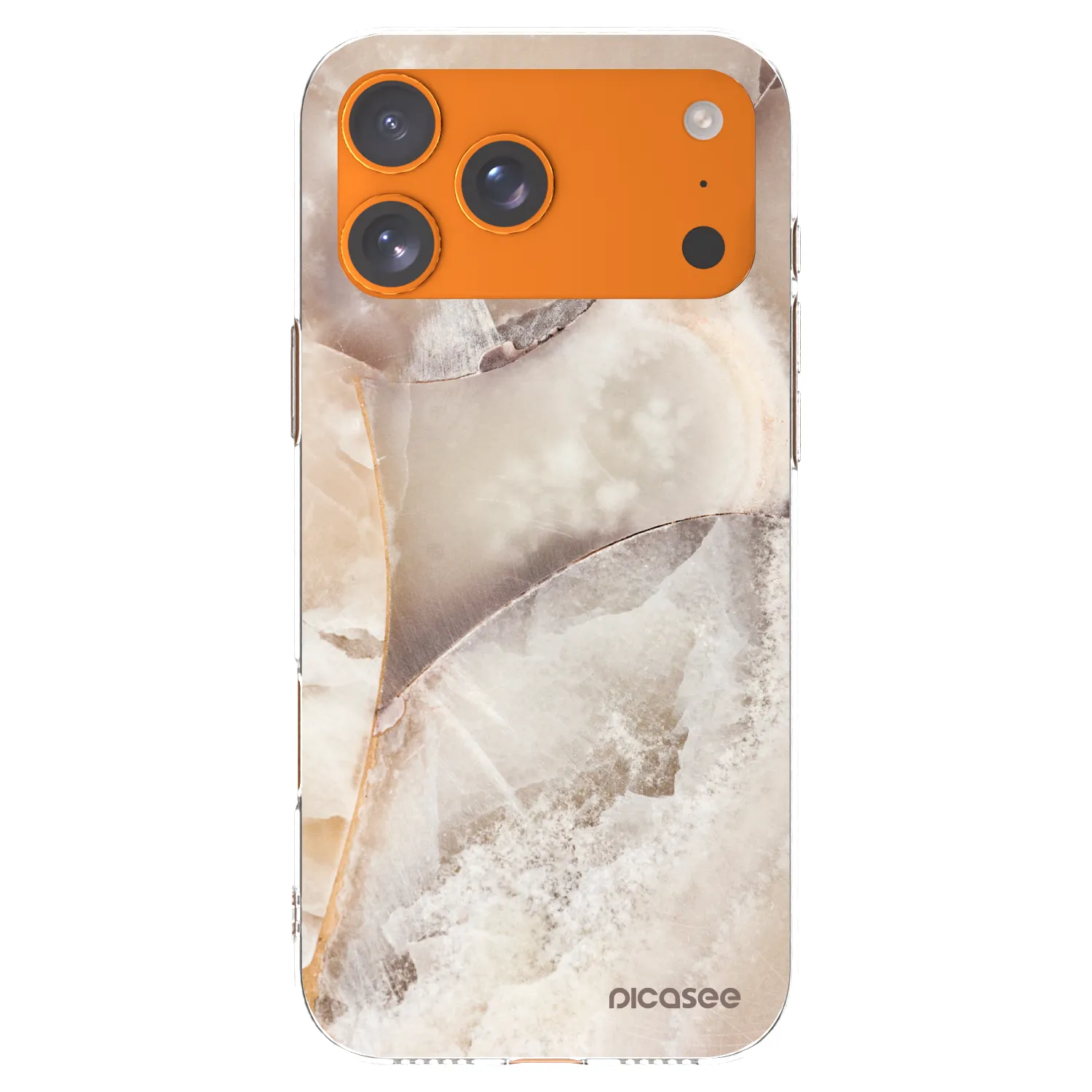 Picasee átlátszó szilikon tok az alábbi mobiltelefonokra Apple iPhone 17 Pro Max - Cream marble