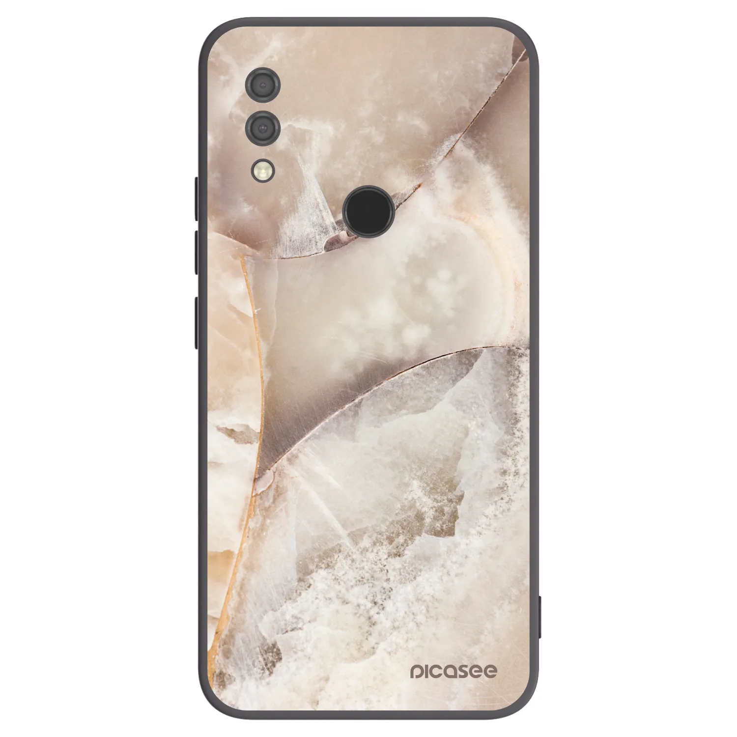 Picasee fekete szilikon tok az alábbi mobiltelefonokra Xiaomi Redmi 7 - Cream marble
