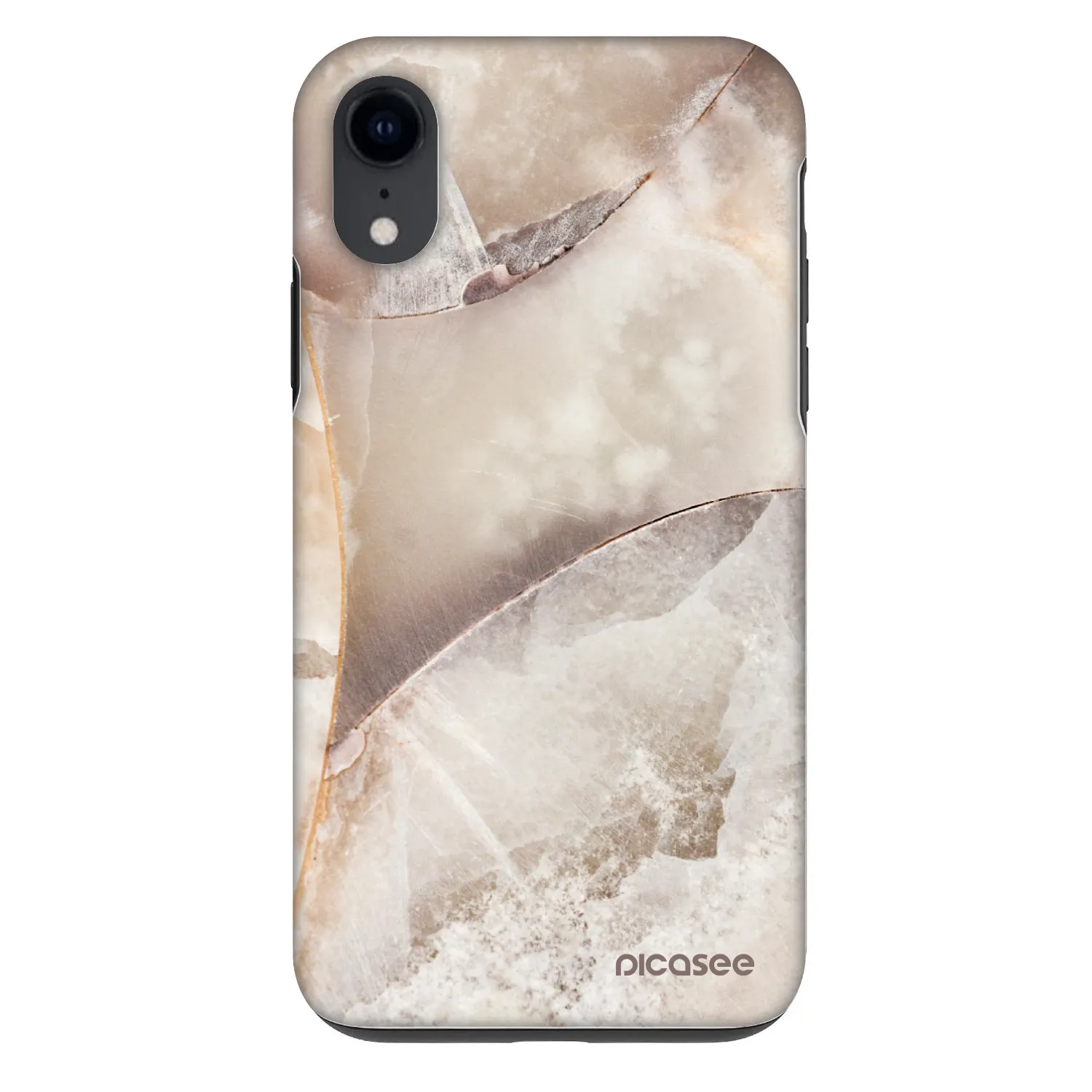 Picasee Fashion Case Apple iPhone XR - Cream marble
