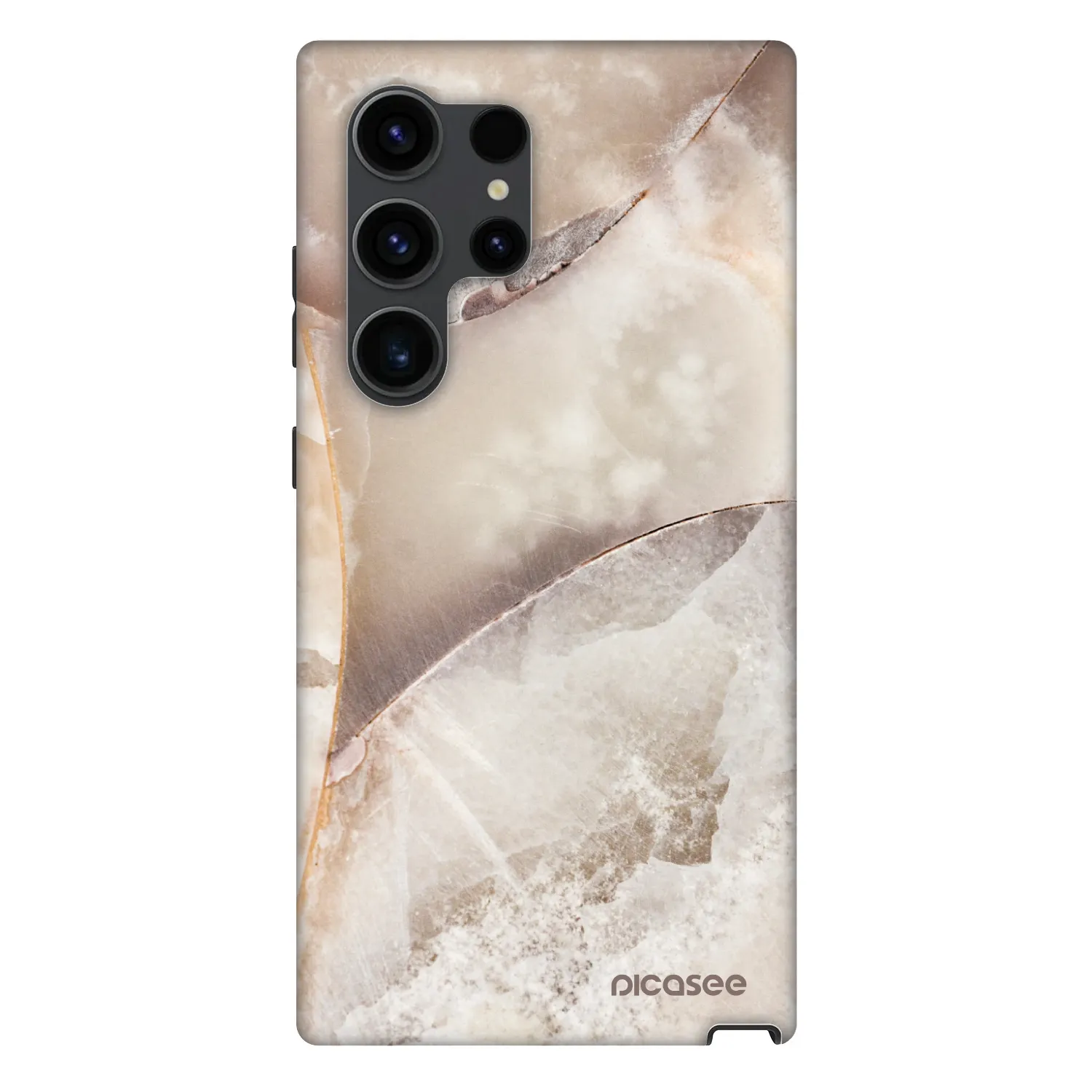 Picasee Fashion Case PowerShare pro Samsung Galaxy S24 Ultra S928B 5G - Cream marble