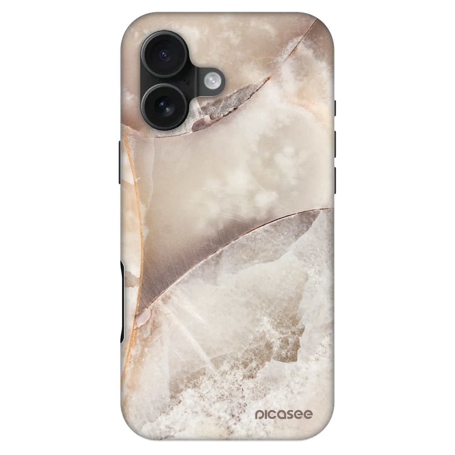 Picasee Fashion Case MagSafe Apple iPhone 16 - Cream marble