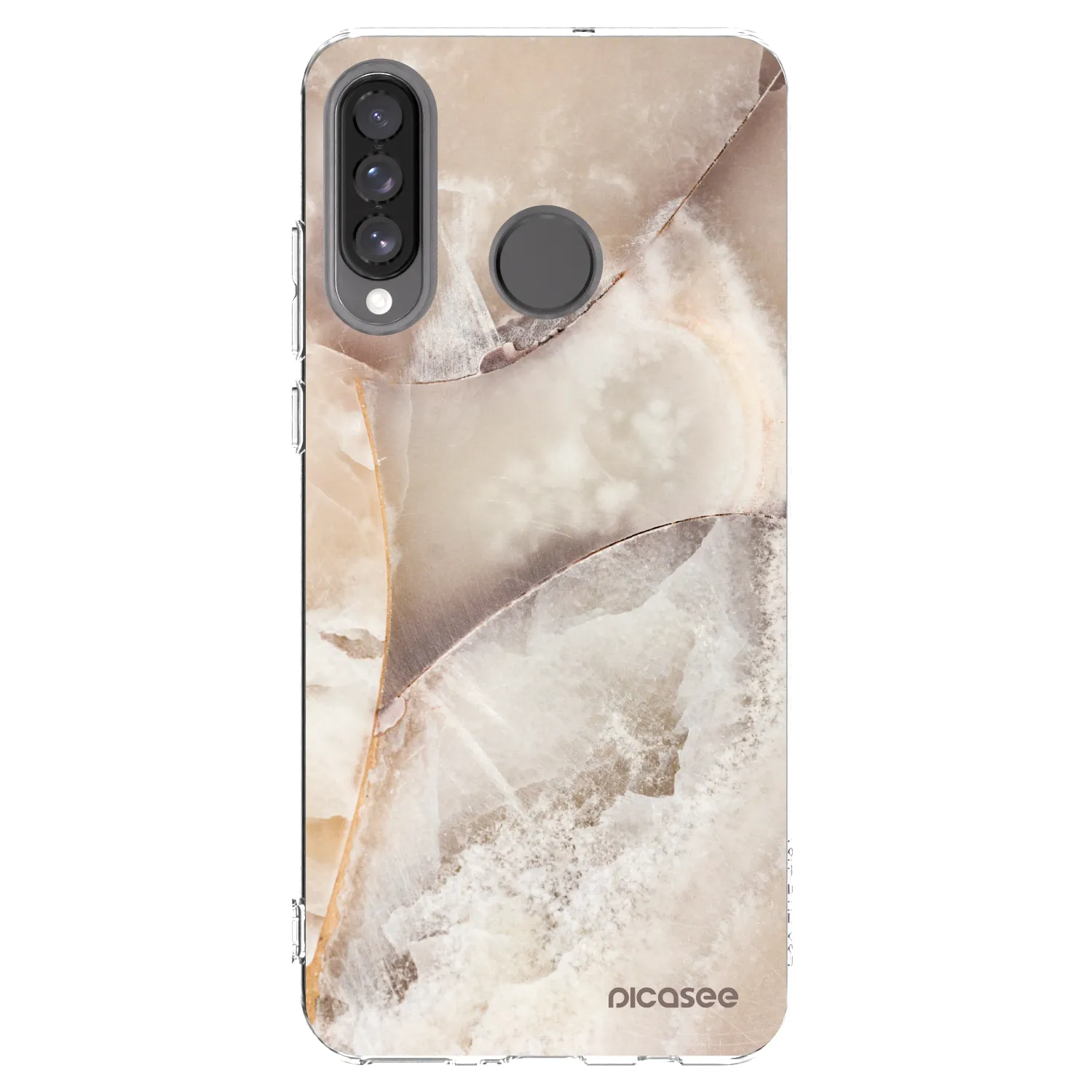 Picasee átlátszó szilikon tok az alábbi mobiltelefonokra Huawei P30 Lite - Cream marble