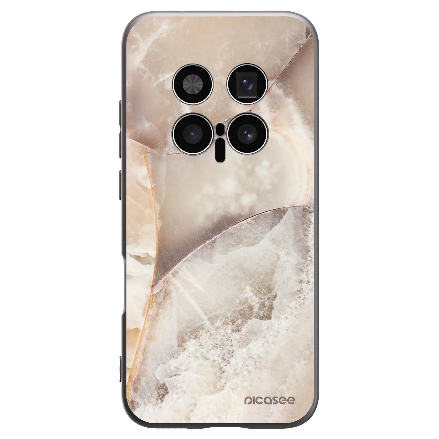 Picasee fekete szilikon tok az alábbi mobiltelefonokra Honor Magic8 Pro 5G - Cream marble
