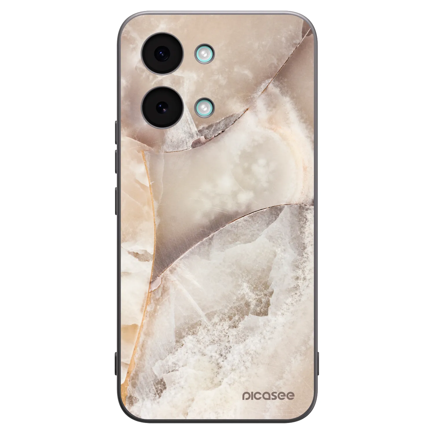 Picasee fekete szilikon tok az alábbi mobiltelefonokra Xiaomi Poco X8 Pro Max - Cream marble