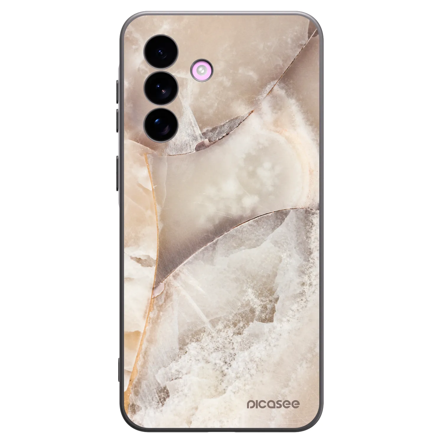 Picasee fekete szilikon tok az alábbi mobiltelefonokra Samsung Galaxy A57 5G - Cream marble