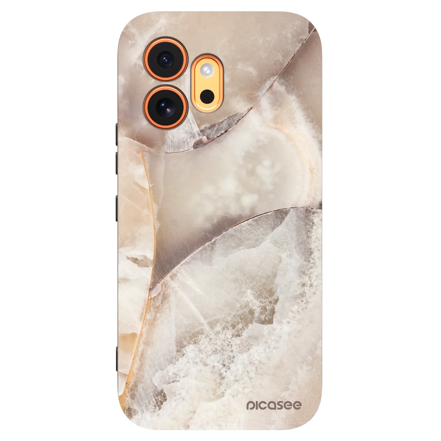 Picasee fekete szilikon tok az alábbi mobiltelefonokra Honor 600 - Cream marble