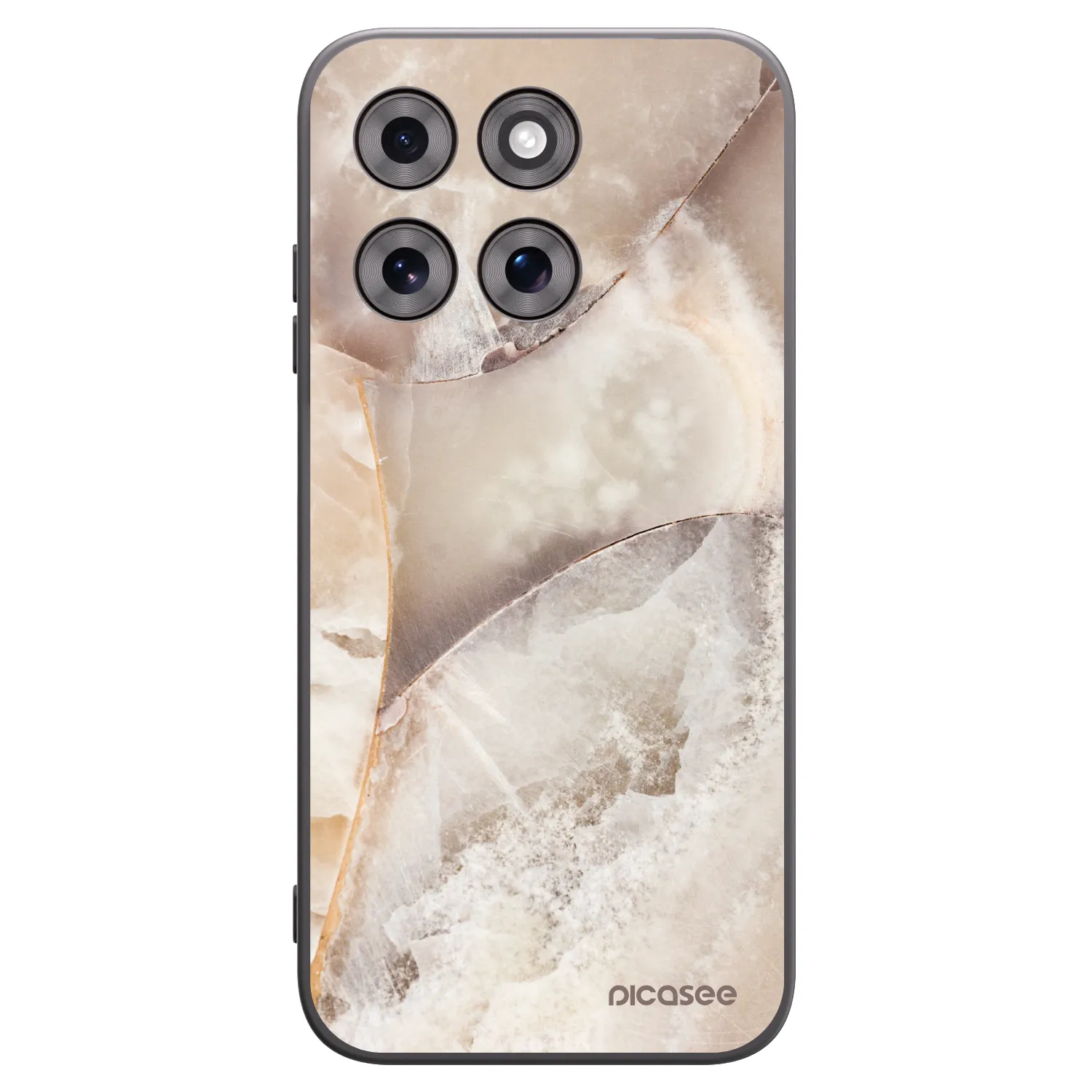 Picasee fekete szilikon tok az alábbi mobiltelefonokra Motorola Moto G77 - Cream marble