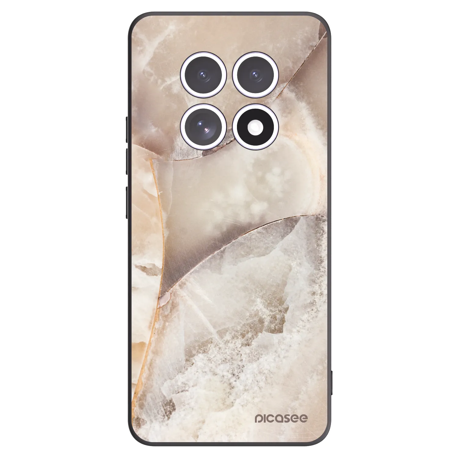 Picasee fekete szilikon tok az alábbi mobiltelefonokra Xiaomi Redmi Note 15 5G - Cream marble