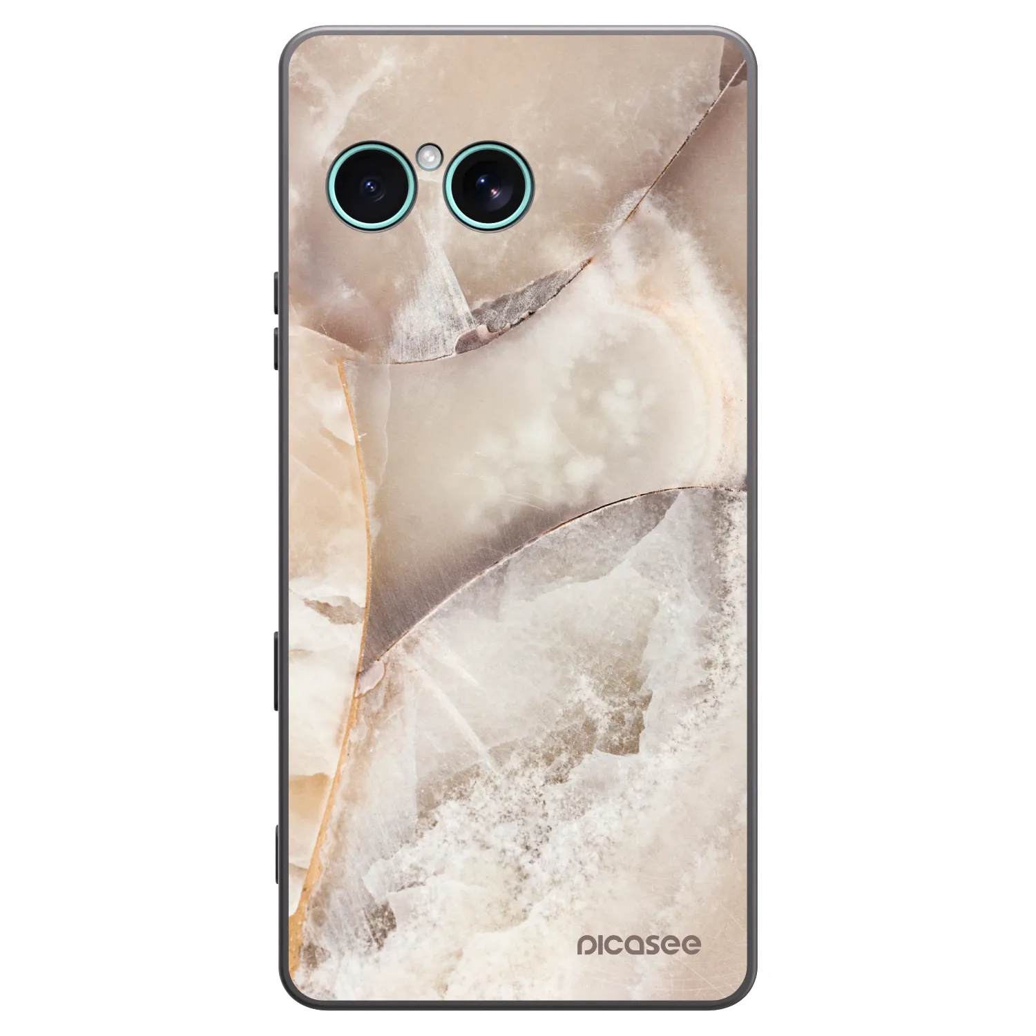 Picasee fekete szilikon tok az alábbi mobiltelefonokra Sony Xperia 10 VII - Cream marble