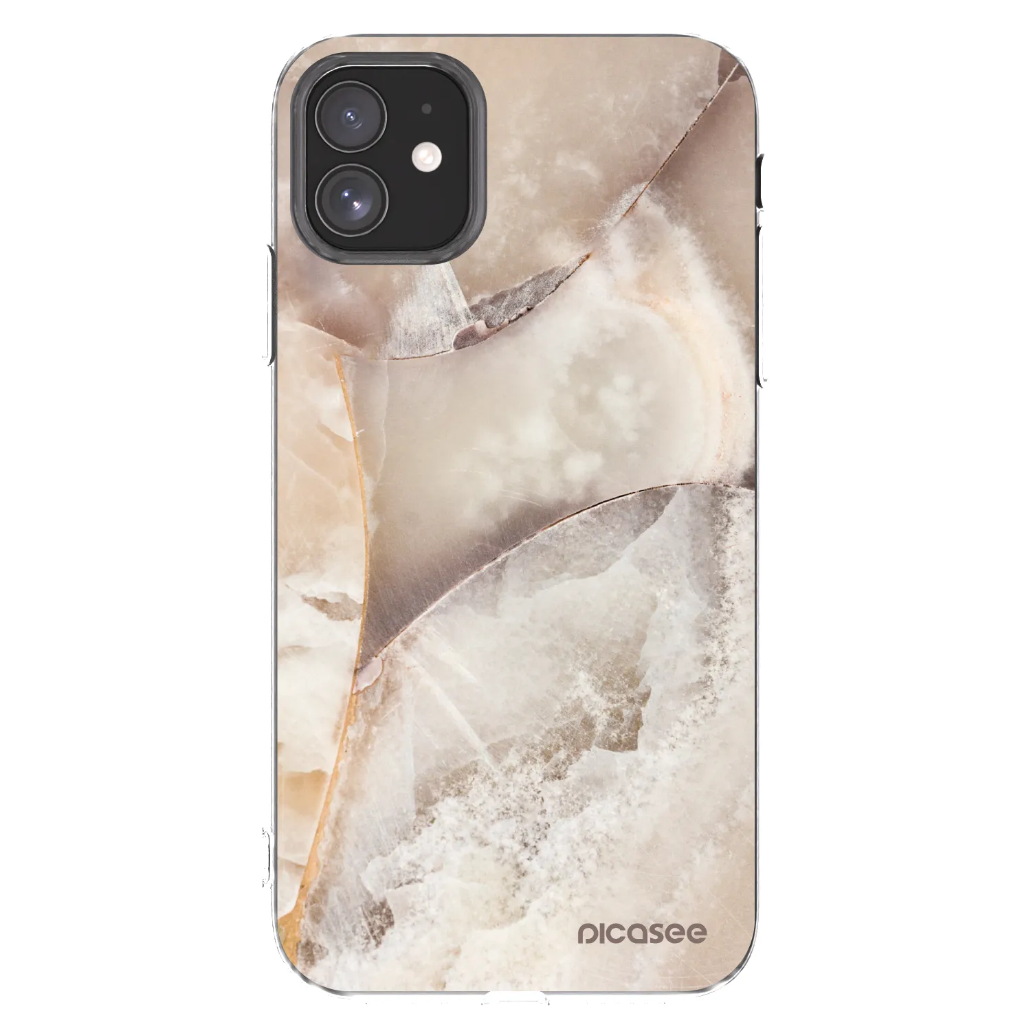 Picasee átlátszó szilikon tok az alábbi mobiltelefonokra Apple iPhone 11 - Cream marble