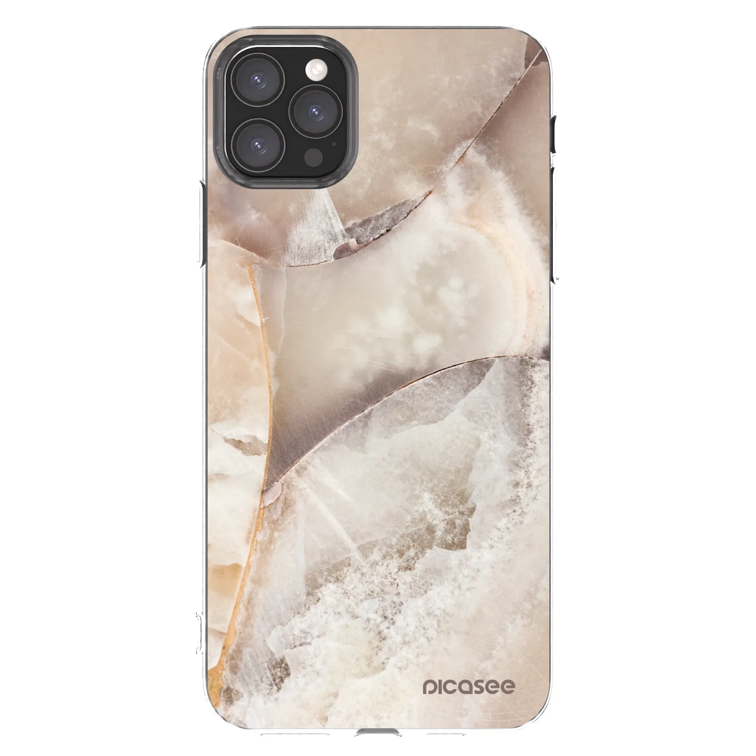 Picasee átlátszó szilikon tok az alábbi mobiltelefonokra Apple iPhone 11 Pro Max - Cream marble