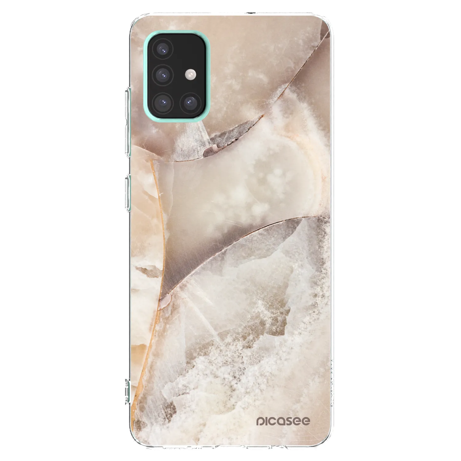 Picasee átlátszó szilikon tok az alábbi mobiltelefonokra Samsung Galaxy A51 A515F - Cream marble