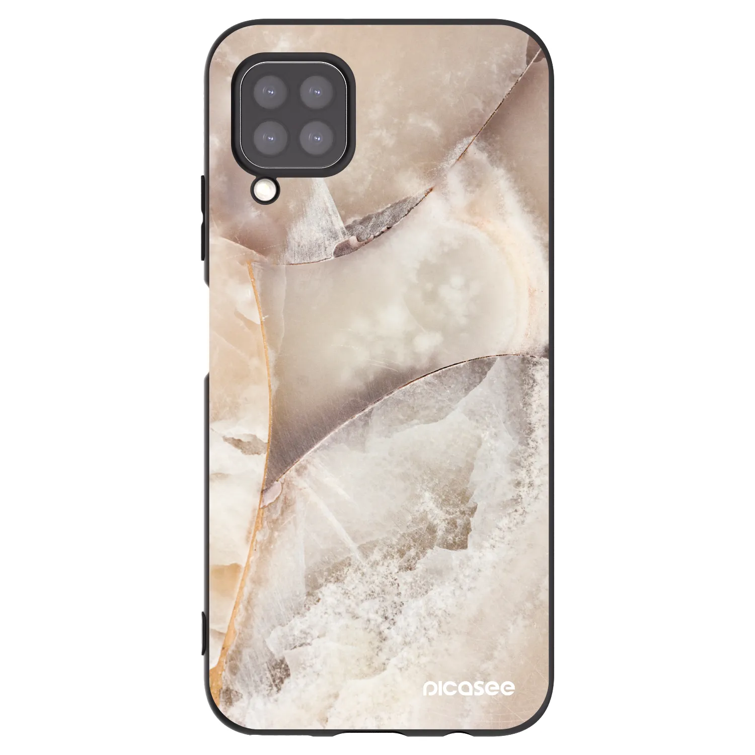 Picasee fekete szilikon tok az alábbi mobiltelefonokra Huawei P40 Lite - Cream marble