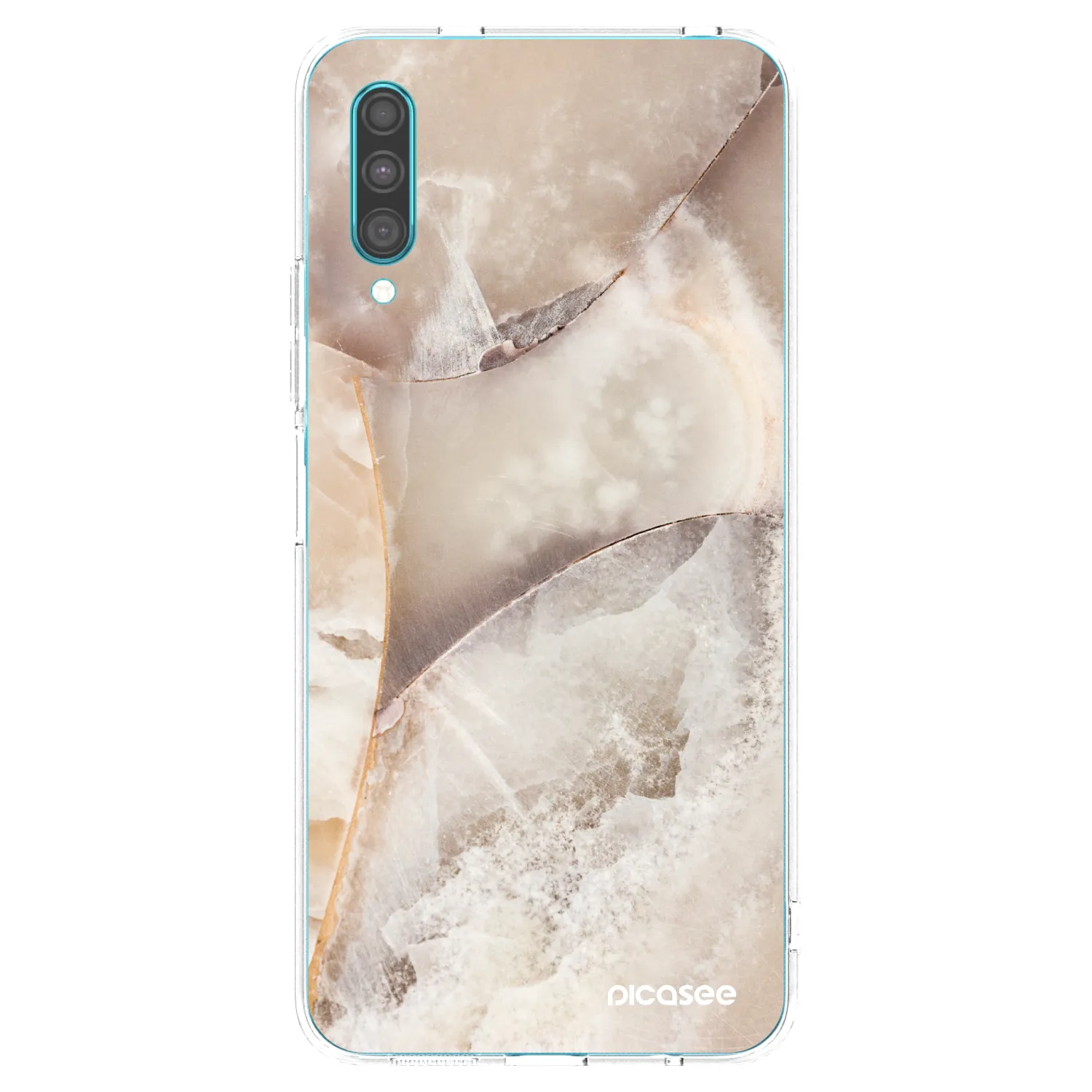 Picasee átlátszó szilikon tok az alábbi mobiltelefonokra Samsung Galaxy A30s A307F - Cream marble