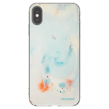 Picasee átlátszó szilikon tok az alábbi mobiltelefonokra Apple iPhone XS Max - Splash