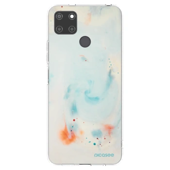 Picasee átlátszó szilikon tok az alábbi mobiltelefonokra Realme C21Y - Splash