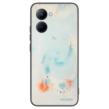 Picasee fekete szilikon tok az alábbi mobiltelefonokra Realme C33 (2023) - Splash