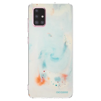 Picasee átlátszó szilikon tok az alábbi mobiltelefonokra Samsung Galaxy A71 A715F - Splash