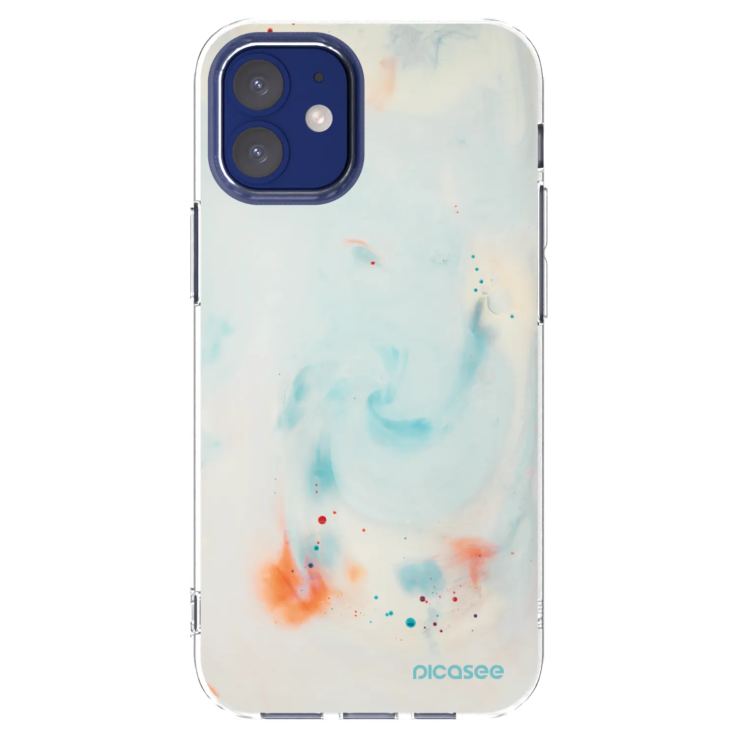 Picasee átlátszó szilikon tok az alábbi mobiltelefonokra Apple iPhone 12 mini - Splash