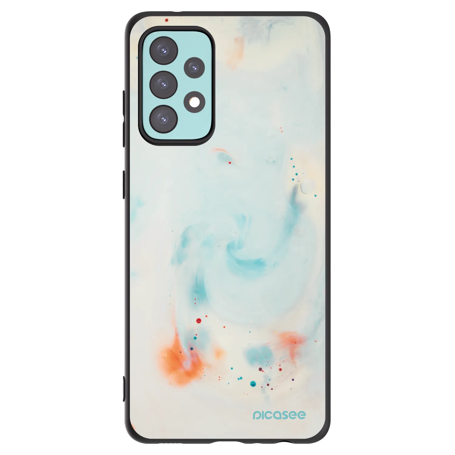 Picasee fekete szilikon tok az alábbi mobiltelefonokra Samsung Galaxy A72 A725F - Splash
