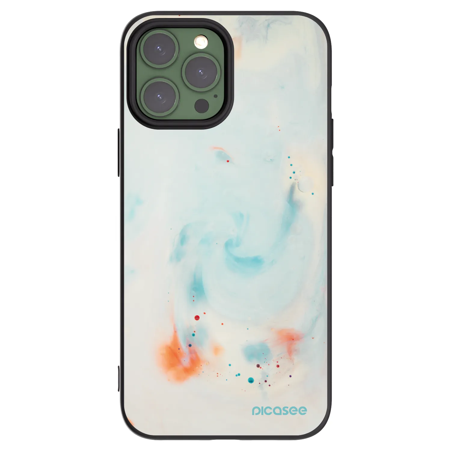 Picasee fekete szilikon tok az alábbi mobiltelefonokra Apple iPhone 13 Pro Max - Splash