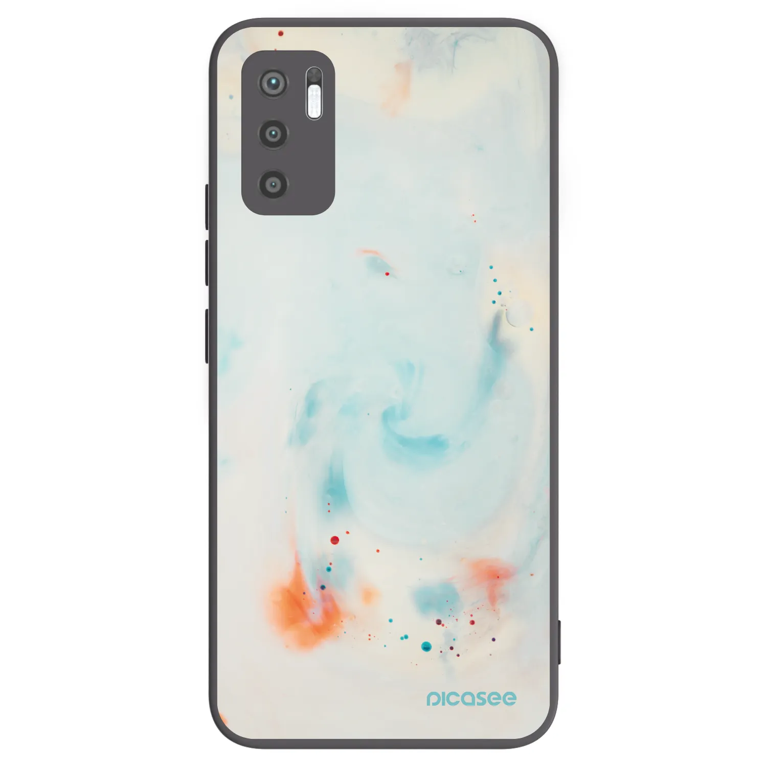 Picasee fekete szilikon tok az alábbi mobiltelefonokra Xiaomi Redmi Note 10 5G - Splash