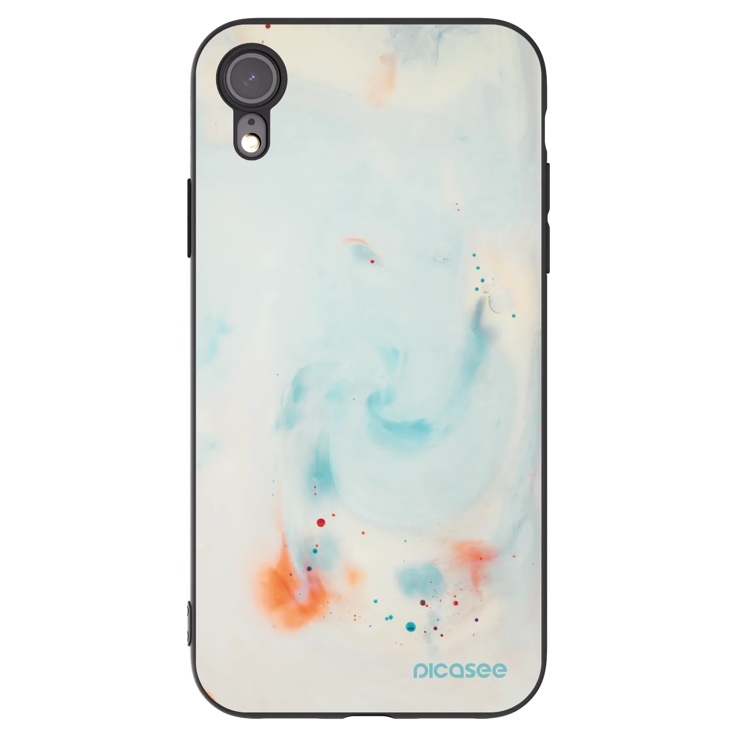 Picasee fekete szilikon tok az alábbi mobiltelefonokra Apple iPhone XR - Splash