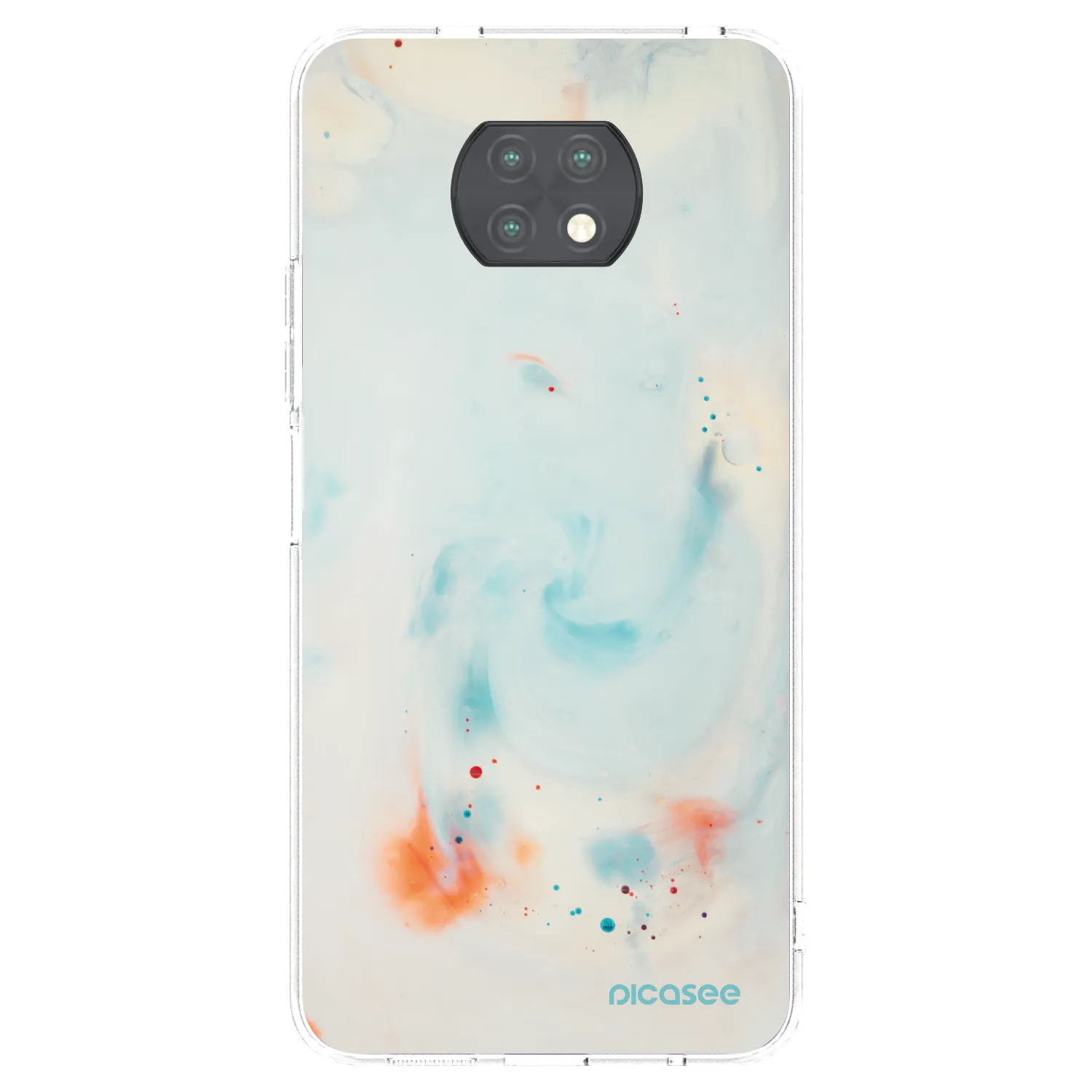 Picasee átlátszó szilikon tok az alábbi mobiltelefonokra Xiaomi Redmi Note 9T - Splash