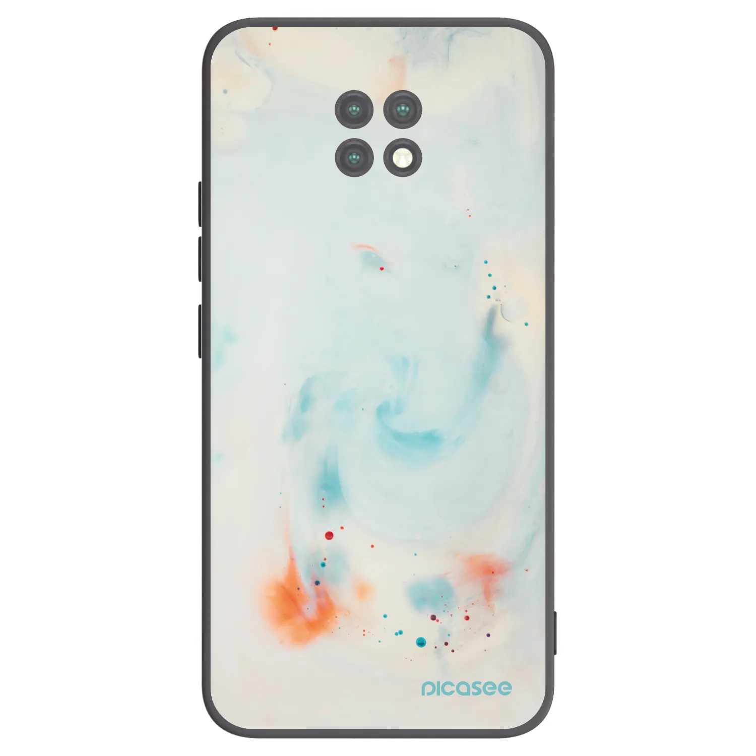 Picasee fekete szilikon tok az alábbi mobiltelefonokra Xiaomi Redmi Note 9T - Splash