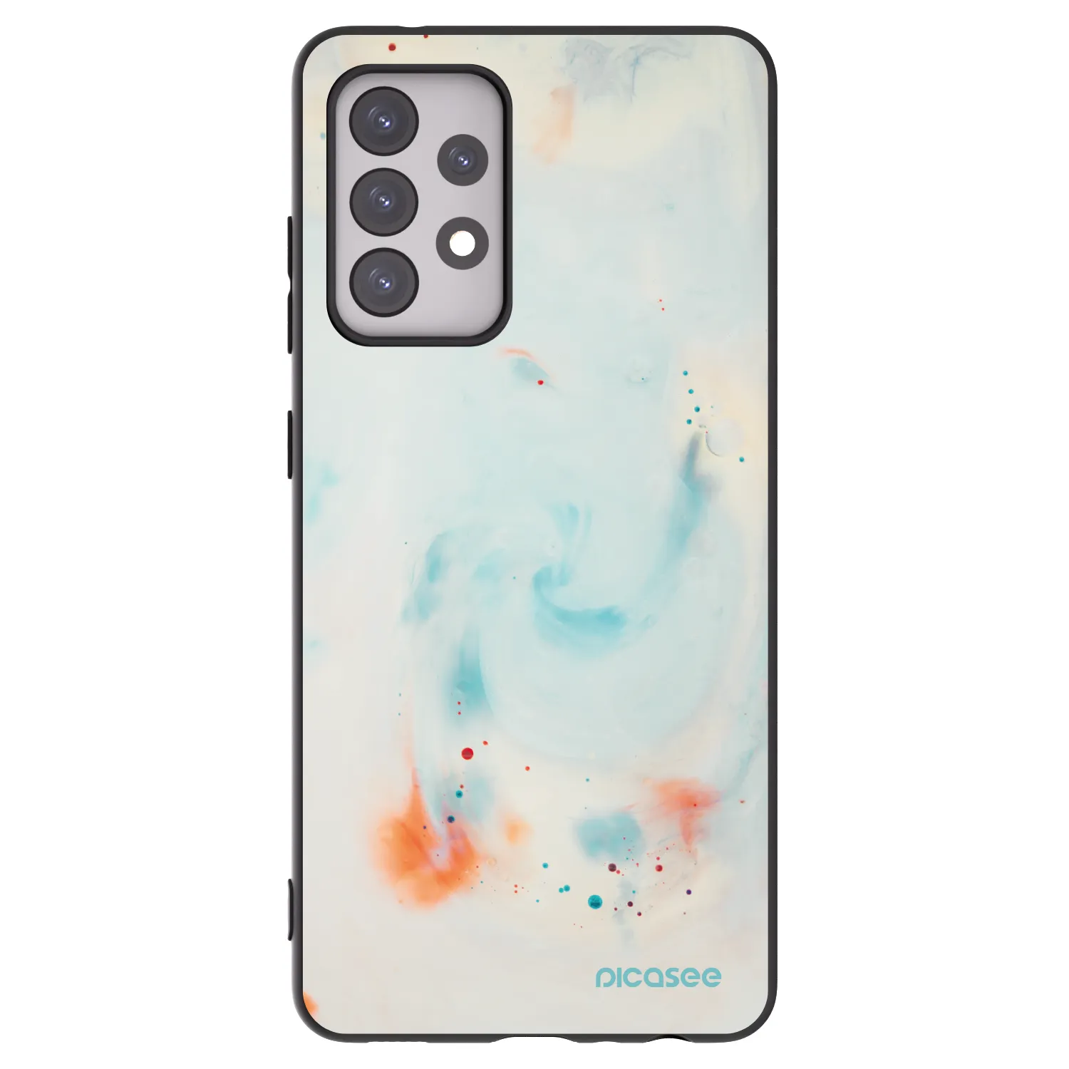 Picasee fekete szilikon tok az alábbi mobiltelefonokra Samsung Galaxy A52s 5G A528B - Splash