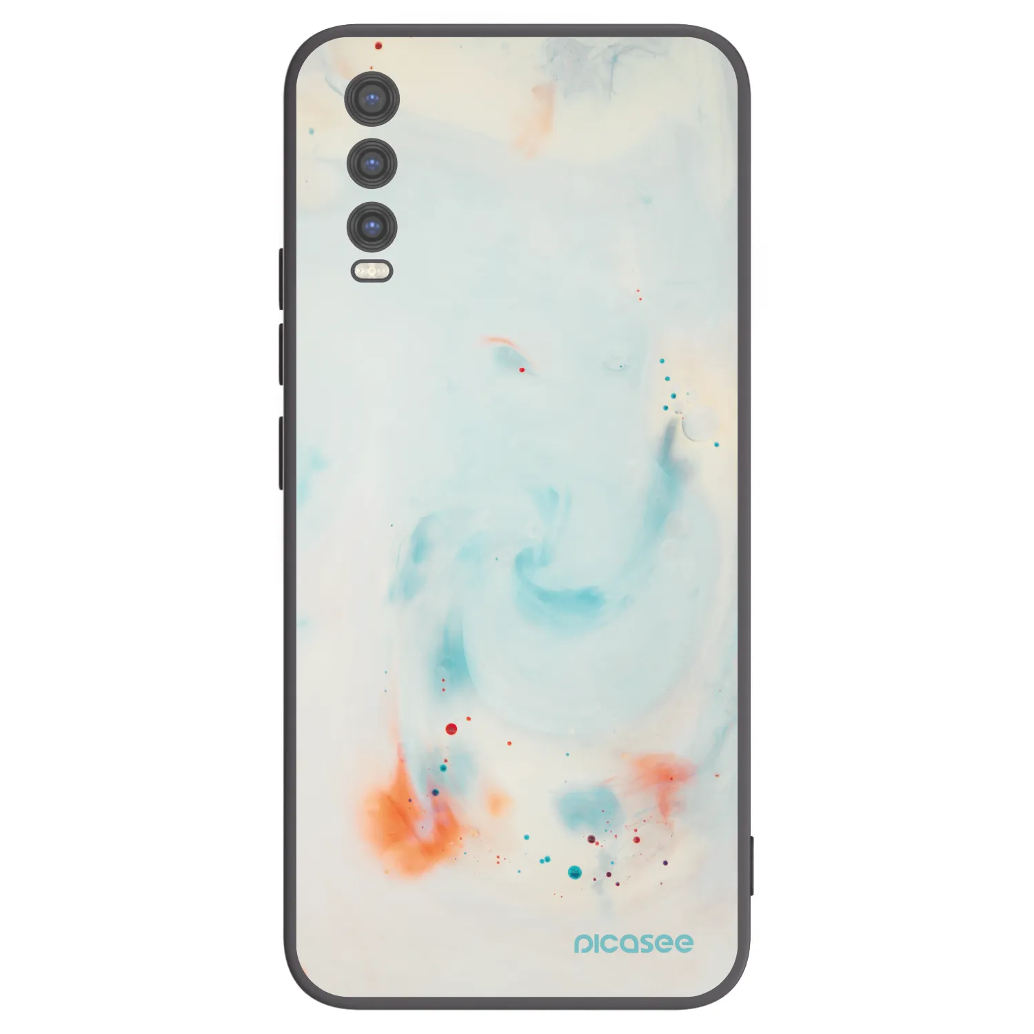 Picasee fekete szilikon tok az alábbi mobiltelefonokra Vivo Y20s - Splash