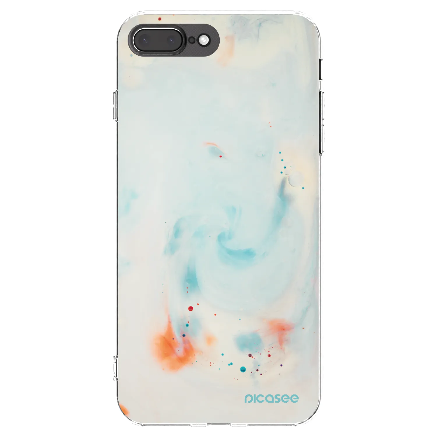 Picasee átlátszó szilikon tok az alábbi mobiltelefonokra Apple iPhone 7 Plus - Splash
