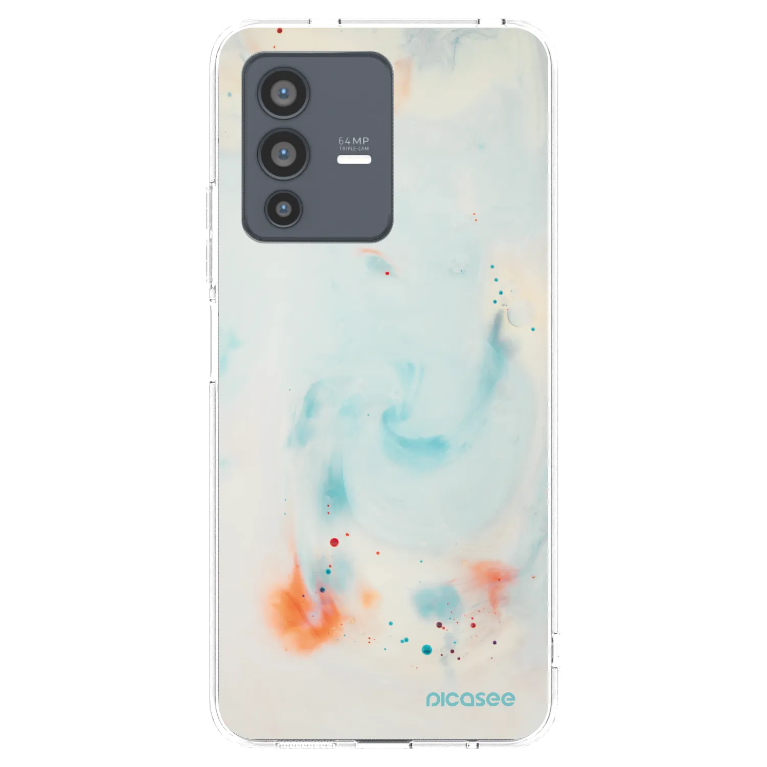 Picasee átlátszó szilikon tok az alábbi mobiltelefonokra Vivo V23 5G - Splash