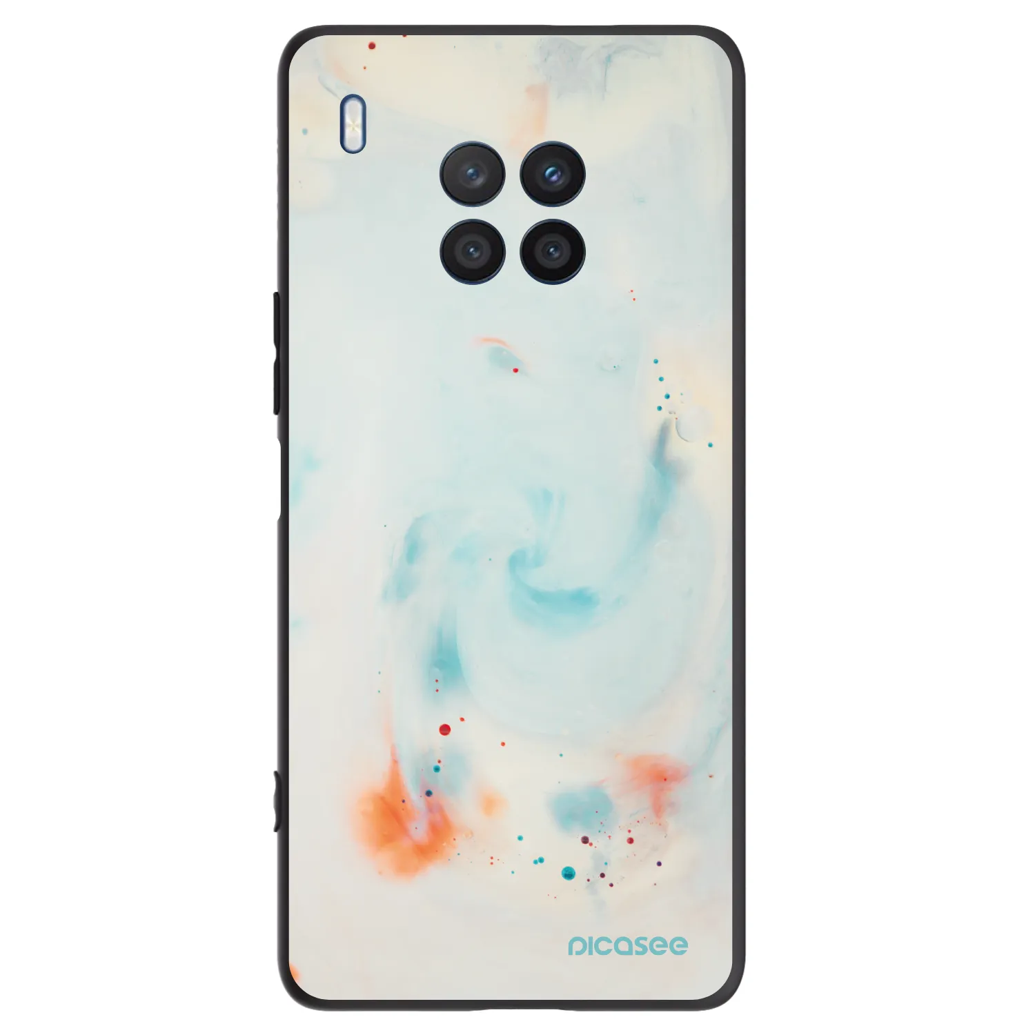 Picasee fekete szilikon tok az alábbi mobiltelefonokra Honor 50 Lite - Splash