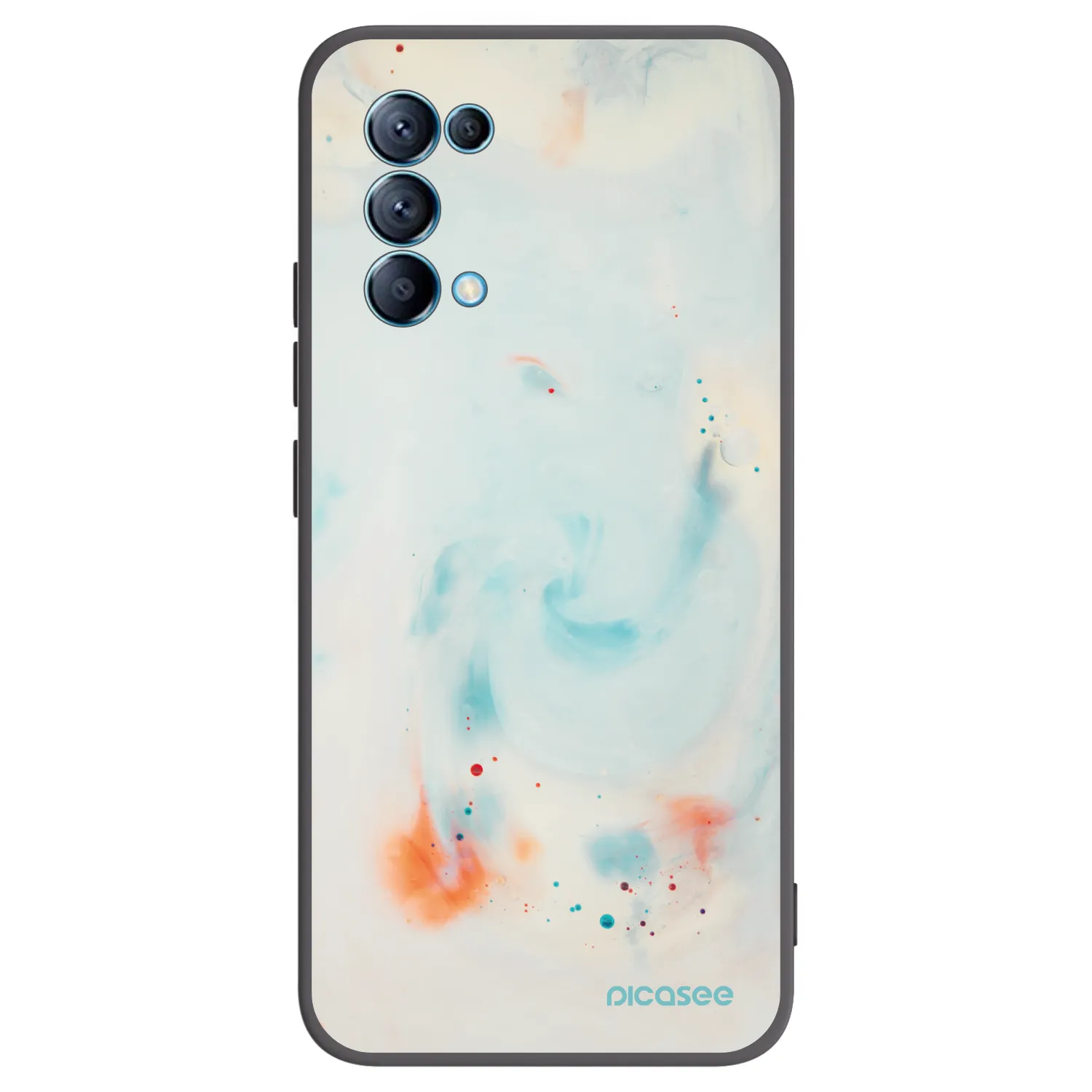 Picasee fekete szilikon tok az alábbi mobiltelefonokra OPPO Reno 5 5G - Splash
