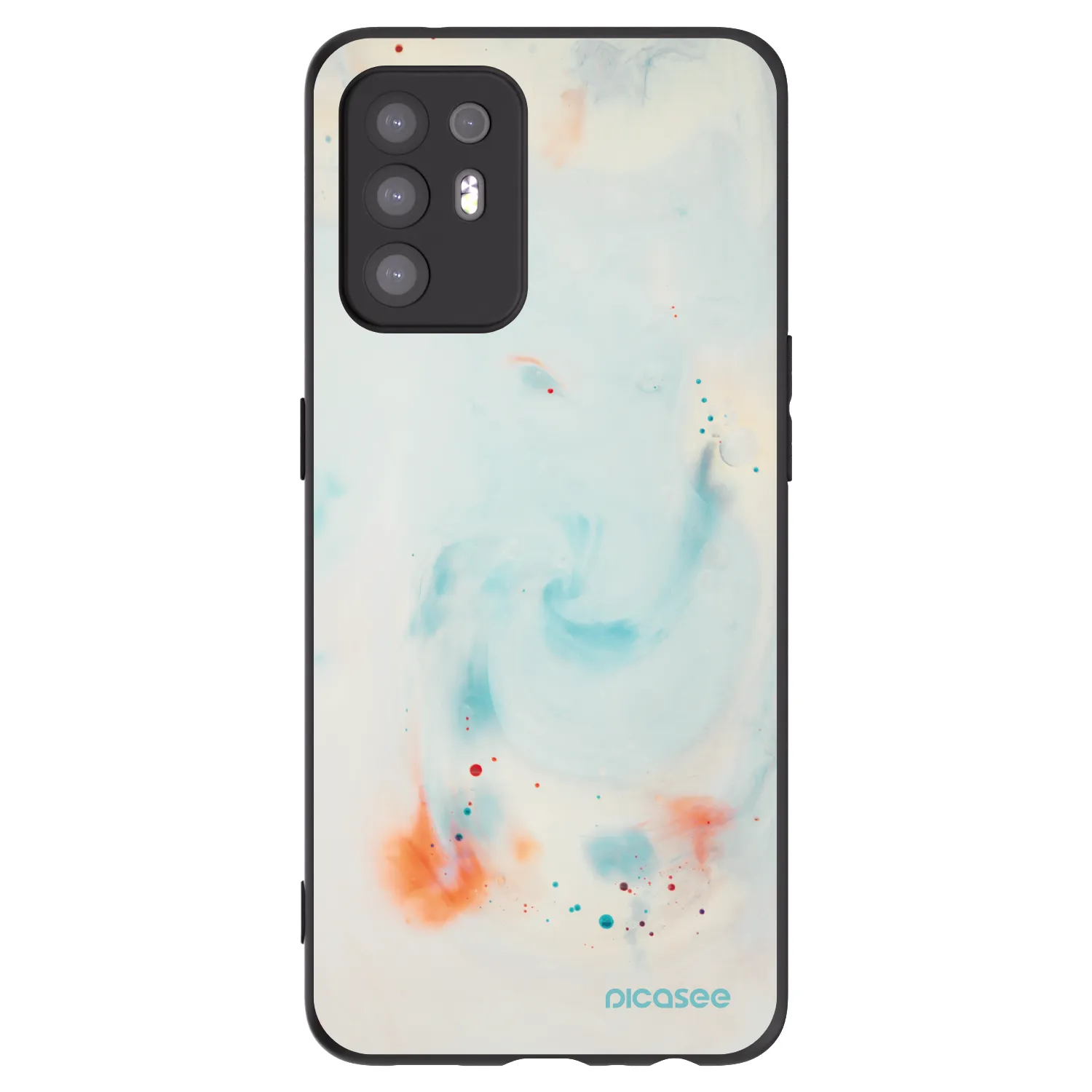 Picasee fekete szilikon tok az alábbi mobiltelefonokra OPPO A94 5G - Splash