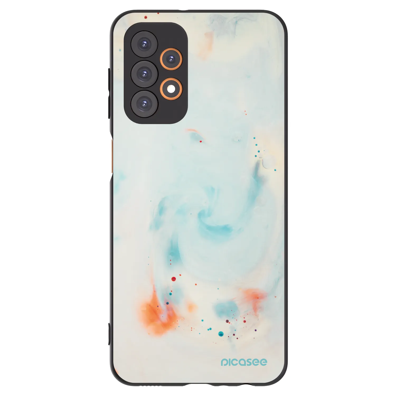 Picasee fekete szilikon tok az alábbi mobiltelefonokra Samsung Galaxy A23 A235F 4G - Splash
