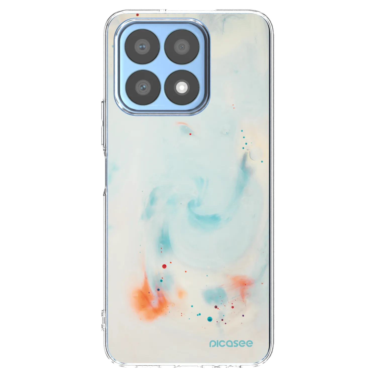 Picasee átlátszó szilikon tok az alábbi mobiltelefonokra Honor X8a - Splash