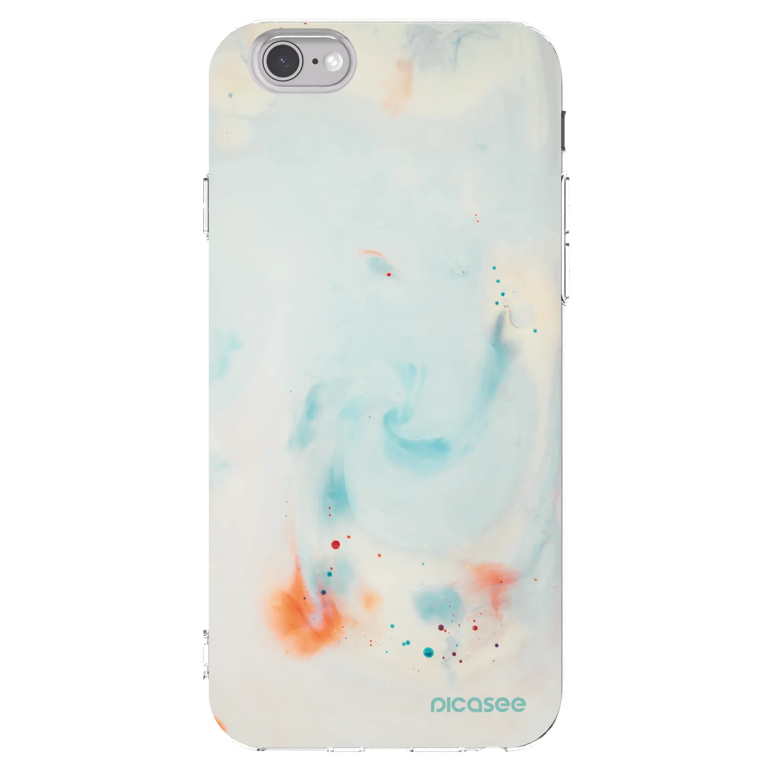 Picasee átlátszó szilikon tok az alábbi mobiltelefonokra Apple iPhone 6/6S - Splash