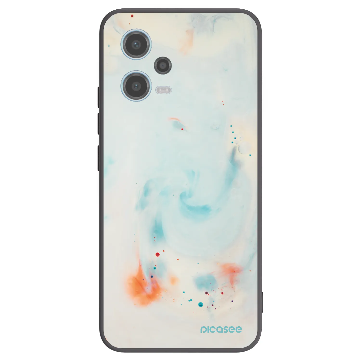 Picasee fekete szilikon tok az alábbi mobiltelefonokra Xiaomi Redmi Note 12 5G - Splash