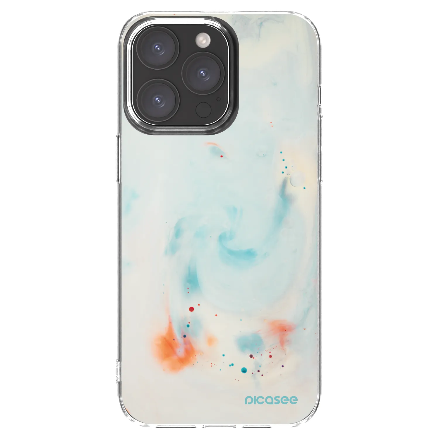 Picasee átlátszó szilikon tok az alábbi mobiltelefonokra Apple iPhone 15 Pro Max - Splash