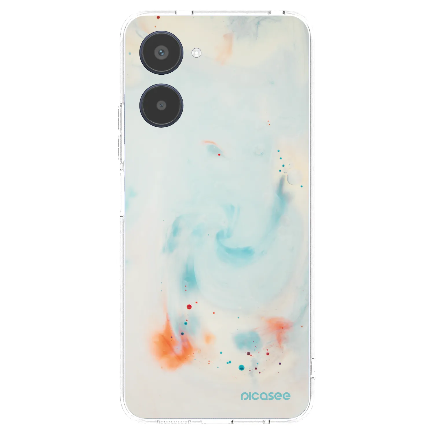 Picasee átlátszó szilikon tok az alábbi mobiltelefonokra Realme 10 4G - Splash