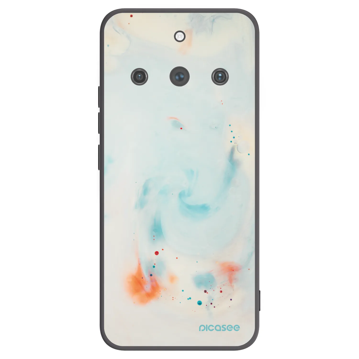 Picasee fekete szilikon tok az alábbi mobiltelefonokra Realme 11 Pro+ - Splash