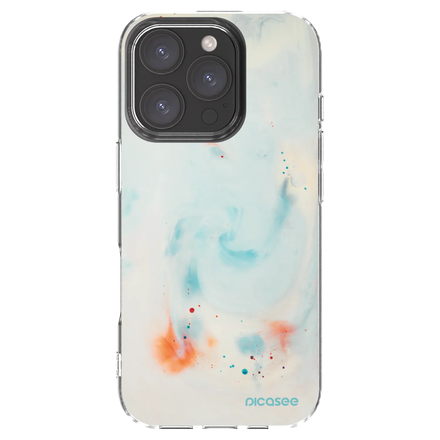 Picasee átlátszó szilikon tok az alábbi mobiltelefonokra Apple iPhone 16 Pro - Splash