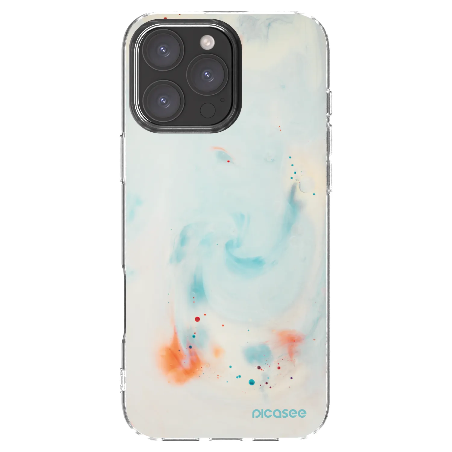 Picasee átlátszó szilikon tok az alábbi mobiltelefonokra Apple iPhone 16 Pro Max - Splash