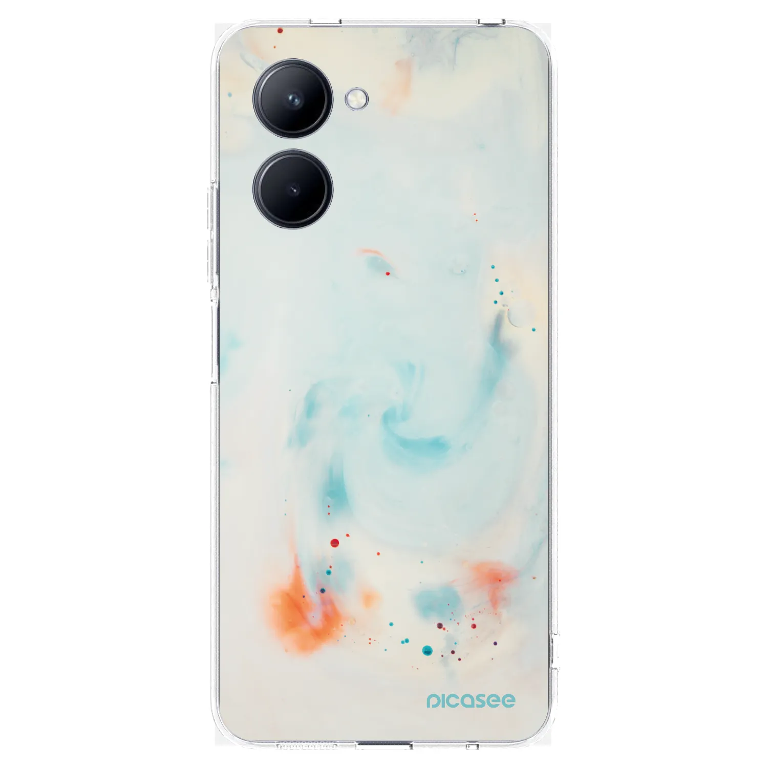 Picasee átlátszó szilikon tok az alábbi mobiltelefonokra Realme C33 (2023) - Splash