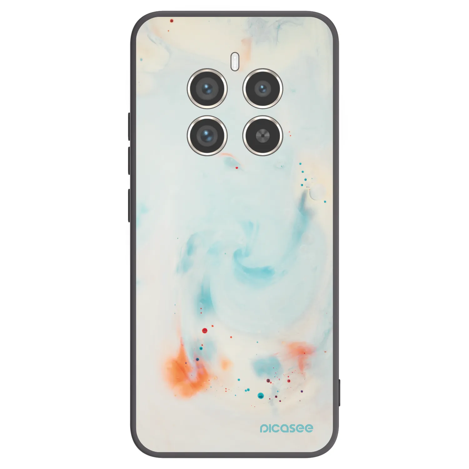 Picasee fekete szilikon tok az alábbi mobiltelefonokra Realme 12 Pro 5G - Splash
