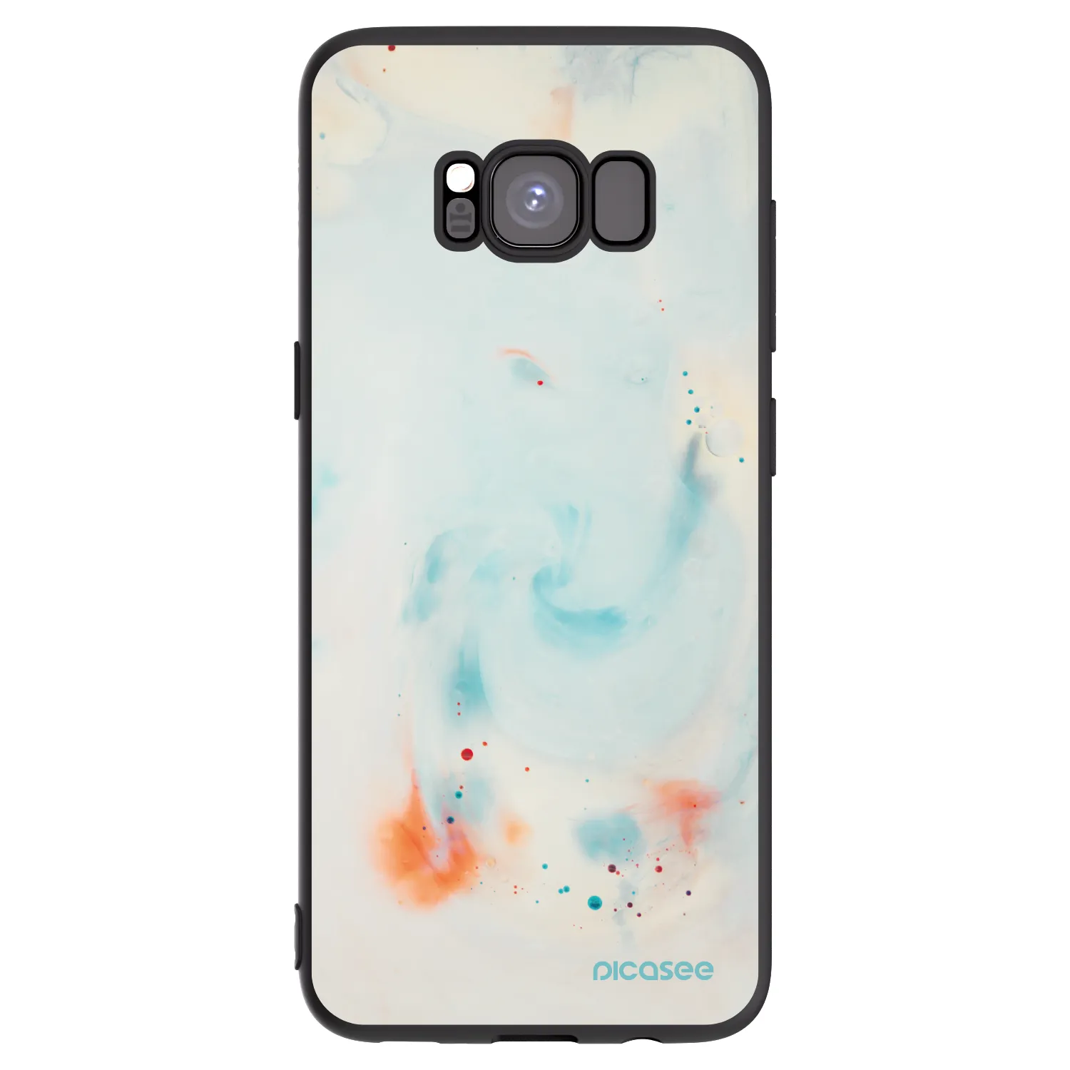 Picasee fekete szilikon tok az alábbi mobiltelefonokra Samsung Galaxy S8 G950F - Splash