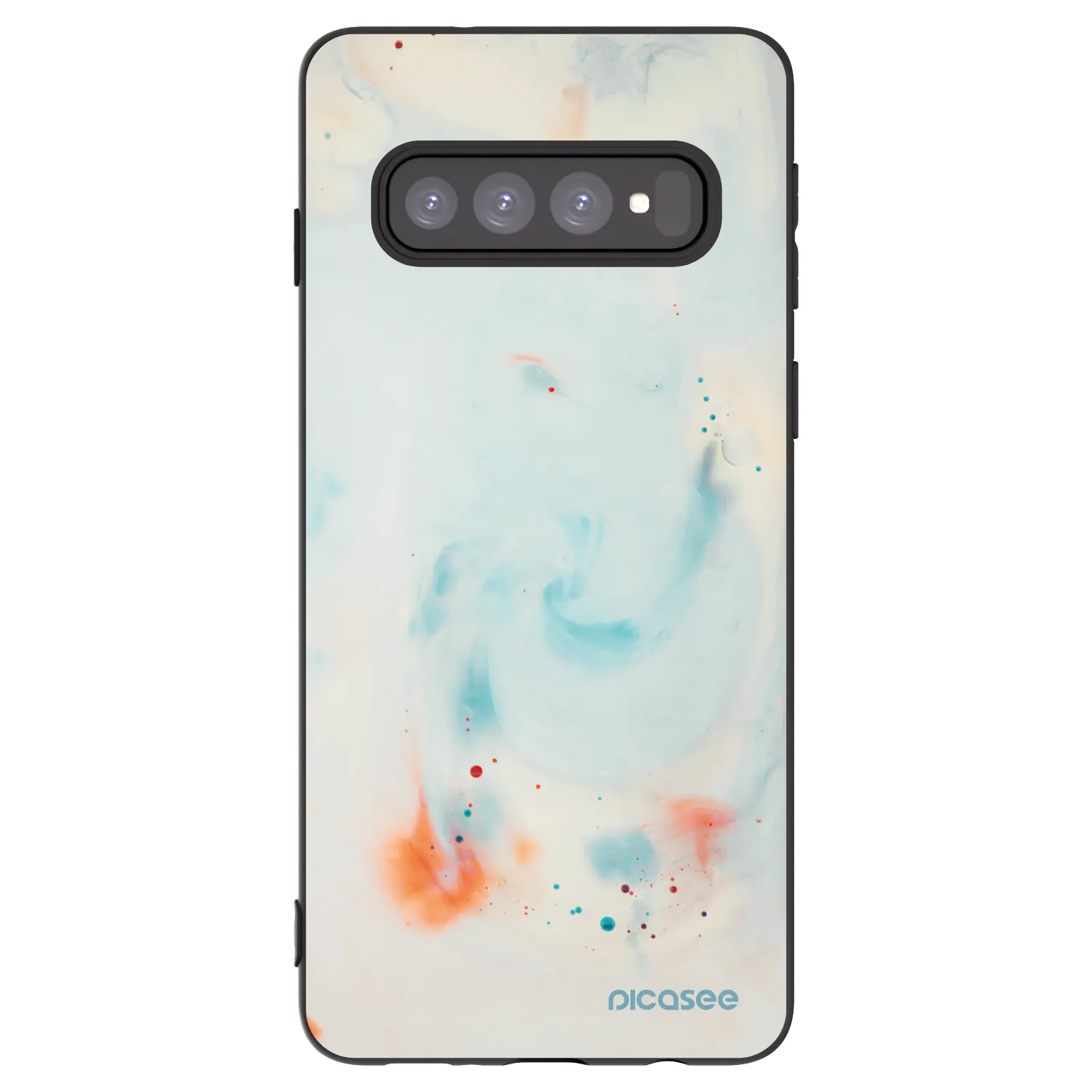 Picasee fekete szilikon tok az alábbi mobiltelefonokra Samsung Galaxy S10 G973 - Splash